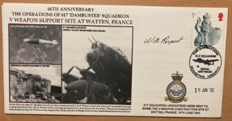 WW2 signed 617 sqn attack on V Weapon Support Site Watten France cover signed by raid veteran