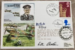 Ian Park son of WW2 leader signed on Keith Park Historic Aviators cover. Flown and signed also by