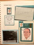 Sir Malcolm Sargent autograph album page set on descriptive A4 sheet. Good condition. All autographs