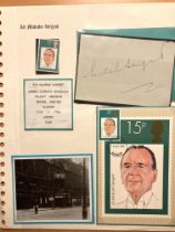 Sir Malcolm Sargent autograph album page set on descriptive A4 sheet. Good condition. All autographs