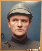 Julian Glover as General Veers signed 10 x 8 inch colour Star Wars movie scene photo. Good