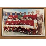 Sir Matt Busby signed 6 x 4 inch Man Utd 1968 team copy picture. Good condition. All autographs come