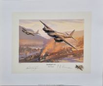 WW2 Colour Print Titled Train Busters by Nicolas Trudgian. Limited 13 of 800. Signed in Pencil by