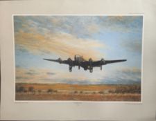WW2 Colour Print Titled TOWARDS VICTORY by E.A. Mills. Signed by the Artist. Limited Edition of