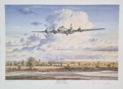 WW2 Colour Print Titled Berlin Sound by Anthony Saunders. Limited 134 of 2500. Signed in Pencil by