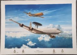 WW2 Colour Print Titled For Faith and FreedomE3 D Sentry by Gordan Sage. E3 D Sentry (operated by