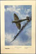 Wing Commander Paddy Barthropp and Artist Peter Hogan Signed Limited Edition Print Titled Duel in