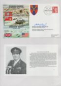 WW2. General Sir Robert Ford GCB CBE Signed Operation Plunder FDC. British Stamp with 24-3-95