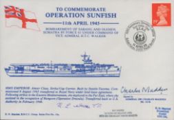 WW2. Admiral Sir Charles Madden GCB Signed To Commemorate Operation Sunfish 11th April 1945 FDC.