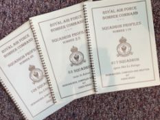 Collection of 3 RAF Bomber Command Squadron Profiles Booklets. From Squadrons 617, 83 and 106.