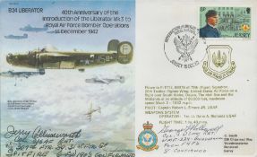 WW2. Lt Jerry Collinsworth and George Hollowell Signed 40th Anniversary of the Introduction of the