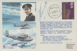 A.V.M D.C.T Bennett signed flown FDC PM 40th Anniversary of World Seaplane by Mercury 6 Oct 1978