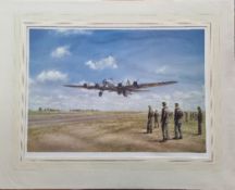 WW2 Colour Print Titled Home James And Don`t Spare The Horses by John Young. Signed in Pencil by