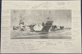 WWII Richard Taylor Signed Limited Edition Print Titled Operation Overlord by Richard Taylor,