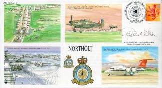 Air Commodore J J Witts D. S. O. FRAeS Signed FDC 88th Anniversary R. A. F. Station Northolt 2003