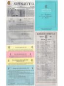 Cricket, Marylebone Cricket Club vintage collection featuring various application forms and