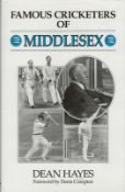 Cricket, Famous Cricketers of Middlesex by Dean Hayes Published in 1992, this hardback book is in