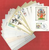 23 x First Day Postcards, plus 20 Mint unused Postcards, and 23 x PHQ Cards in sets including Signed