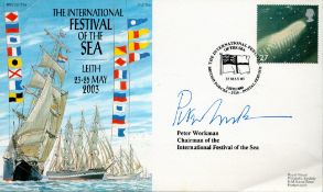 Peter Workman Chairman of the International Festival of the Sea Signed FDC The International