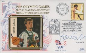 Steve Smith signed 1996 Olympic games FDC. Good condition. All autographs come with a Certificate of