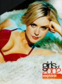 TV Film Stephanie Waring signed 11x8 colour magazine photo/ pin up poster from Girls of 2002,
