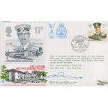 Sqn Ldr Ken Lee DFC (501 Sqn) Signed Lord Dowding Sheltered Housing Project First Day Cover. British