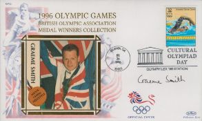 Graeme Smith signed 1996 Olympic Games FDC. Good condition. All autographs come with a Certificate
