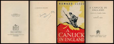 Howard Clegg Signed Book, A Canuck in England, Journal of a Canadian Soldier by Howard Clegg 1942
