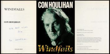 Con Houlihan Signed Book, Windfalls by Con Houlihan 1997 Softback Book Reprinted Edition with 175