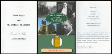 Dennis McIntyre Signed Book, Bramstoker and The Irishness of Dracula by Dennis McIntyre 2013