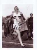 Roger Bannister signed 8x6inch black and white photo. Good condition. All autographs come with a
