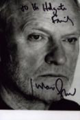 Julian Glover signed 6x4inch black and white photo. Dedicated. Good condition. All autographs come