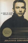 Jonathan Edwards Signed Book, A Time To Jump, The Authorized Biography of Jonathan Edwards by