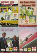 Kent County Cricket Annuals 1996, 1999, 2000, 2003, 2004, Softback Books published by Kent County