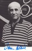 Warren Mitchell signed 6x4inch black and white photo. Good condition. All autographs come with a