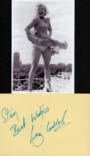 Liza Goddard signed album page with unsigned photo. Good condition. All autographs come with a