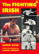 Barry McGuigan Signed Book, The Fighting Irish by Patrick Myler 1987 Softback Book First Edition