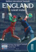 Alastair Cook, Ian Bell and Monty Panesar Signed England versus West Indies NatWest International