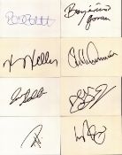 Football Collection of 8 Signed 6 x 4 inch approx. white autograph Cards. Includes Ledley King. Good