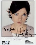 Nicole De Boer Popular Actress Dead Zone 10x8 inch Signed Photo. Good condition. All autographs come