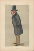 Vanity Fair print. Subject Mr F C Gould. Dated 22/2/1890. Approx size 14x12inch. Good condition. All