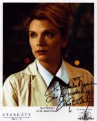 Teryl Rothery signed 10x8 Stargate SG1 promo photo. Dedicated. Good condition. All autographs are