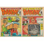 Dandy collection of 10 comics. Dandy NO. 2489 5th august 1989,Dandy NO. 2490 12 august 1989, Dandy