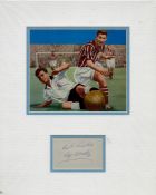 Roy Clarke (1925-2006) Signed Page With 10x13 Mounted Manchester City Photo. Good condition. All
