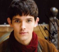 Colin Morgan signed 6x4 photo card. Good condition. All autographs are genuine hand signed and
