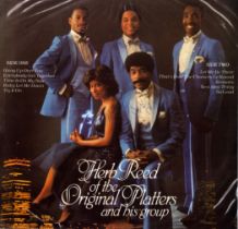 Herb Reed: Herb Reed of the Original Platter and his group signed Vinyl cover with vinyl enclosed.