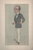 Vanity Fair Print. Titled Max. Subject Max Beernohm. Dated 9/12/1897. Approx size 14x11inch. Good