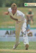 Phil Tufnell signed Cricketer of the Month A4 magazine page. Good condition. All autographs are