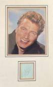 Frank Ifield 18x11 inch overall mounted signature piece includes signed album page and colour photo.