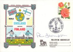 Phil Thompson signed England Vs Finland 13th October 1976 official Football Association cover.